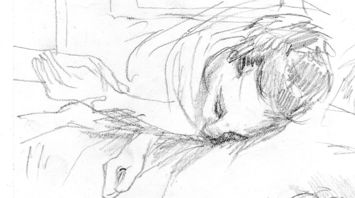 Sleeping Portrait of Brother (3)